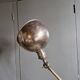 Old adjustable industrial lamp in bronze with 2 arms.