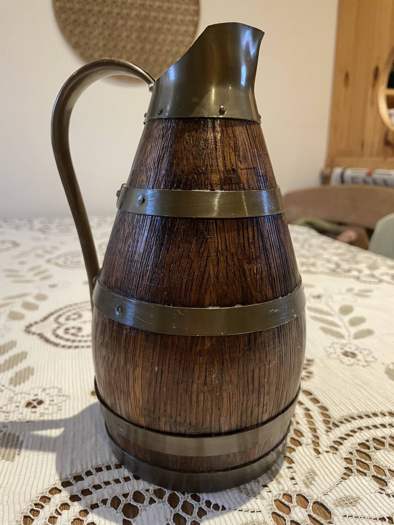 Antique pitcher signed Gérard Lafitte – Best Craftsman of France – restored