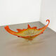 1,9kg Murano Glass "Centerpiece" 50cm Bowl Shell Element Murano, Italy, 1970