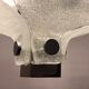 1960s Kaiser Murano Glass and Chrome Ceiling Light