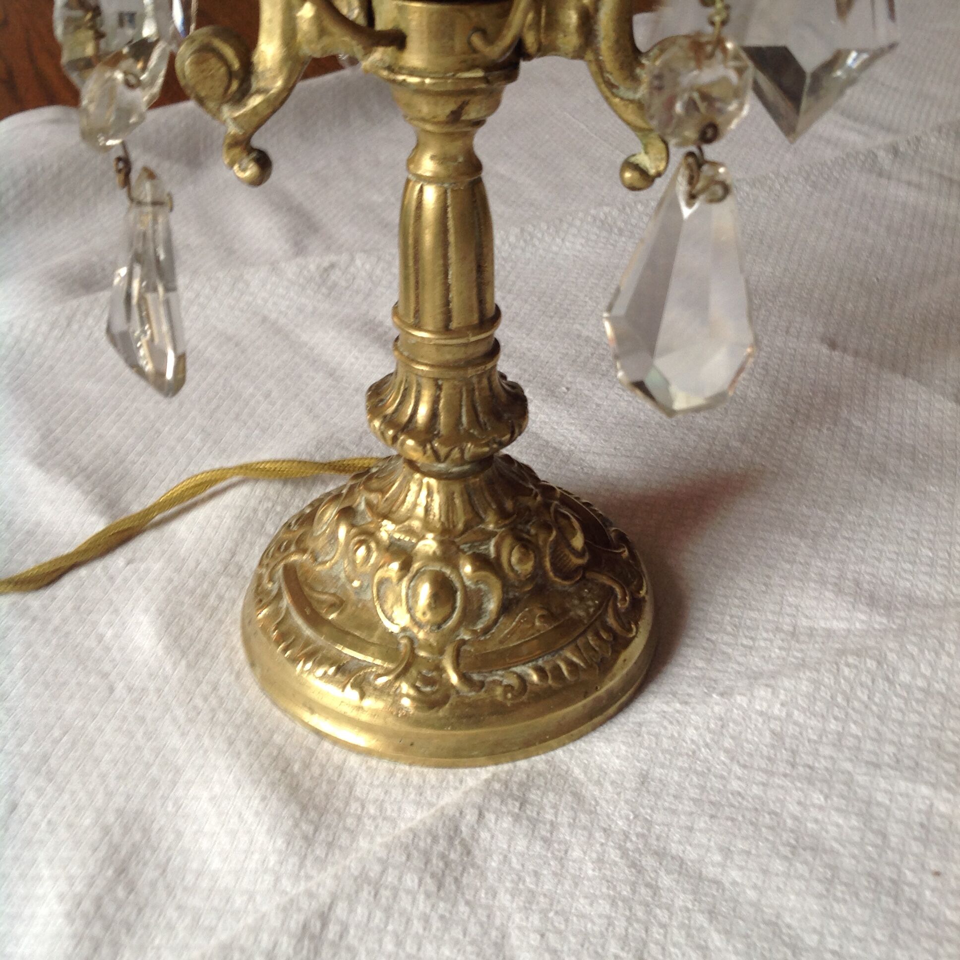 Pair of bronze girandoles circa 1940