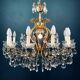 Grand lustre en cristal, Italie, années 1950