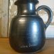 Black enameled ceramic pitcher "Jean Marais"