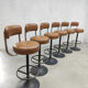 Midcentury swedish brass bar stools Borje Johanson