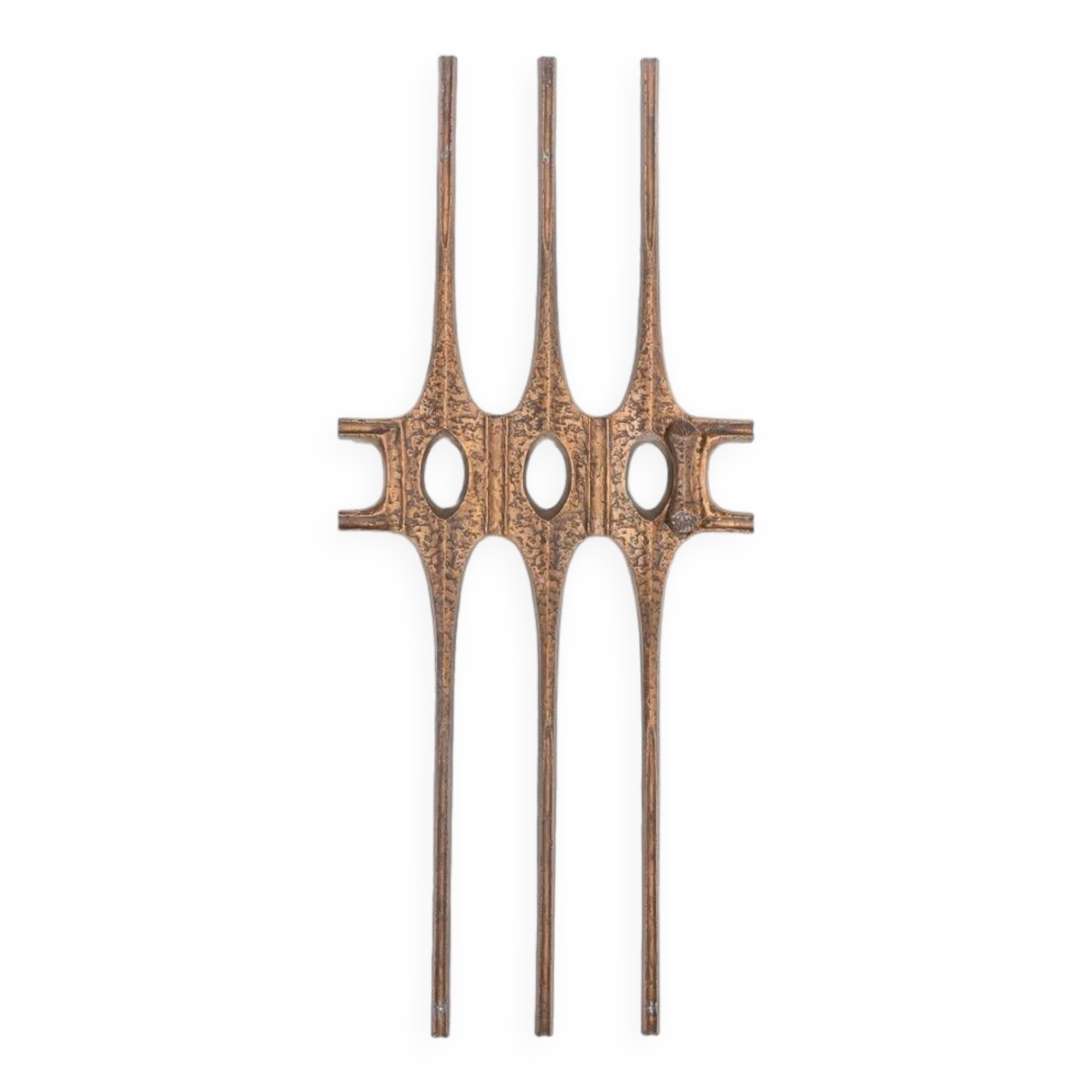 1980’s Brutalist Bronze door decoration, Germany