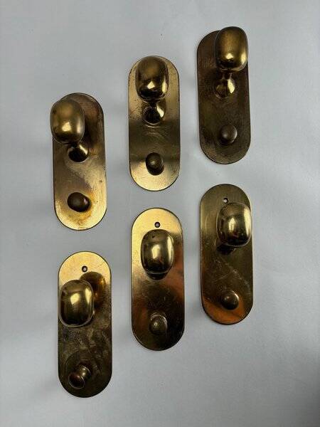 Super Brass Coat Hanger attributed to L. Caccia Dominioni for Azucena, 1962