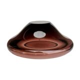 Ashtray decorative bowl designed by M. Klinger Železný Brod Sklo Czech 1960