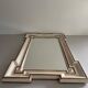 Art Nouveau wall mirror with a coloured gold frame by Meissen, 1930s, Germany.