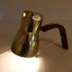 Hans-Agne Jakobsson Wall Lamps in Brass and Stained Wood, Sweden, 1970s