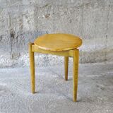 DANOIS stool in light beech - 1960 -
