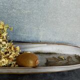 60s ceramic potter oval dish