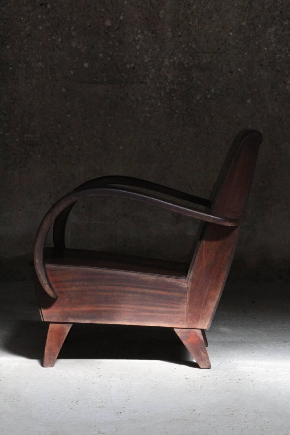 Art Deco design armchair all wood 1930