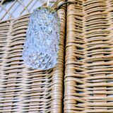 Baladeuse en verre taillé des années 60 - Lumière d'appoint (2 disponibles)