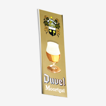 Tôle en fer - Glacoïde de Brasserie « Duvel » des années 1980