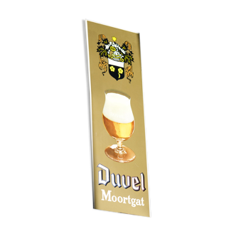 Tôle en fer - Glacoïde de Brasserie « Duvel » des années 1980