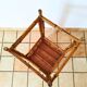 Bamboo and rattan side table from the 1970s.