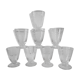 Lot de 8 verres à digestif en cristal gravés années 30