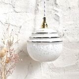 White Clichy glass walker