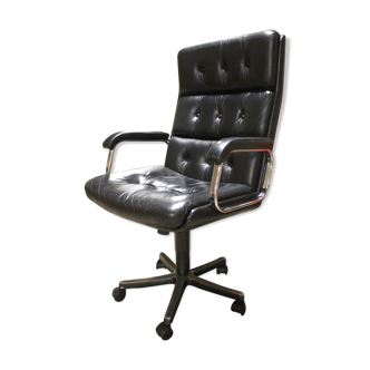 Leather office armchair