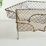 Stackable banks vintage brass wire