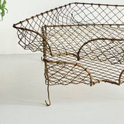 Bannettes empilables fil de laiton vintage