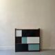 Large closed bookcase in wood and glass, Oscar Furniture design, 1950s