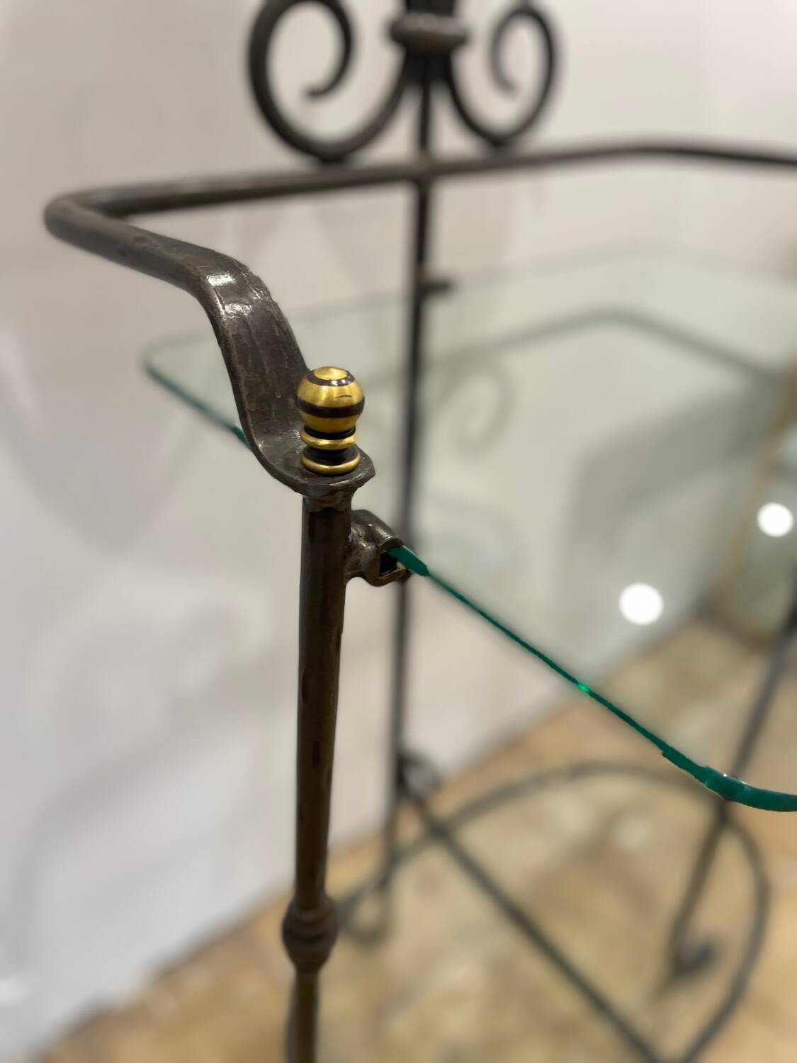 Wrought iron bathroom caddy