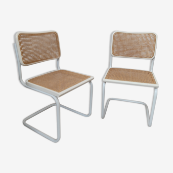 Duo of chairs cesca b32 by Marcel Breuer