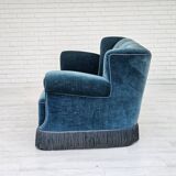 1960s, Danish 3-seater sofa, original condition, furniture velour.