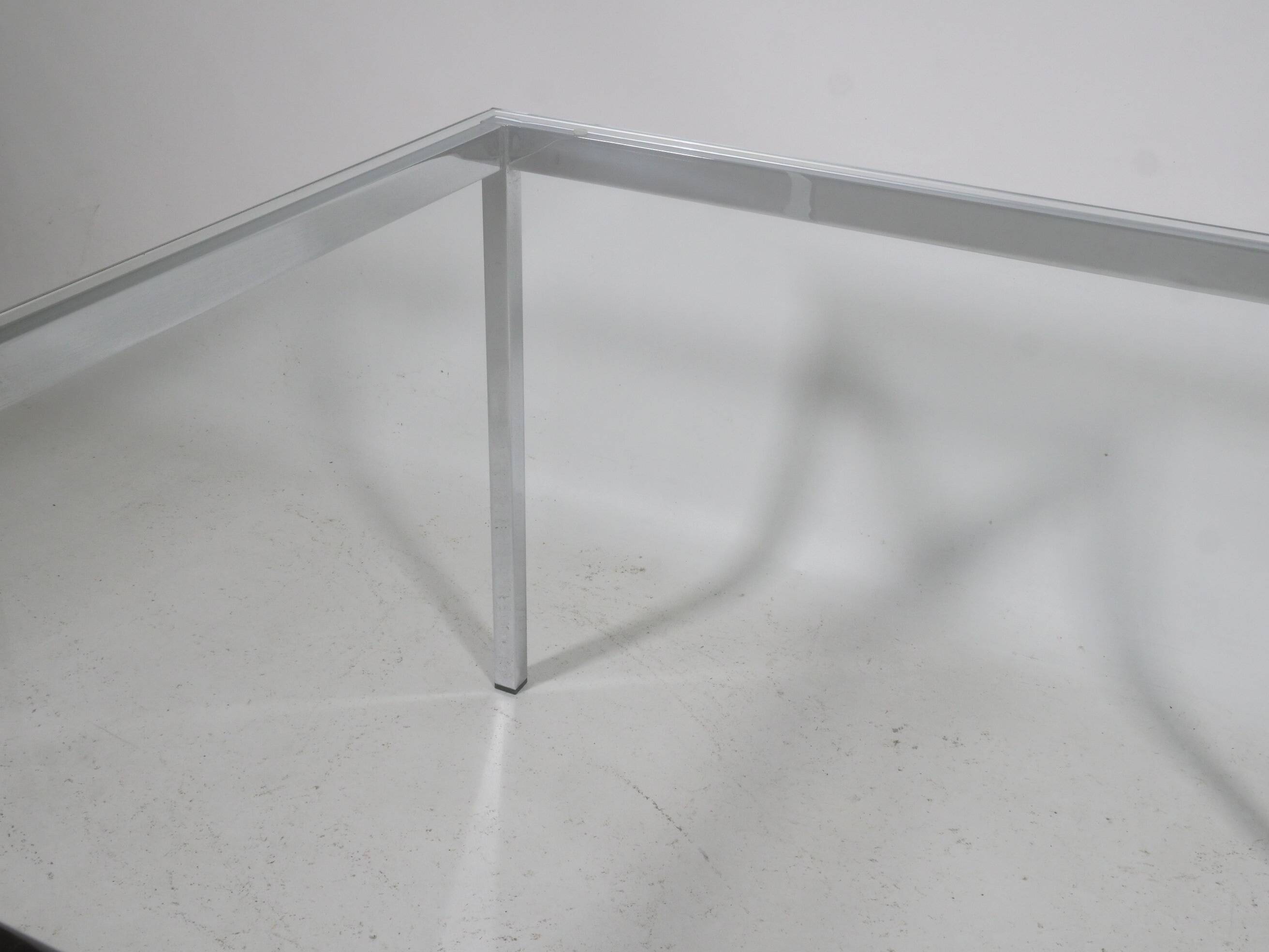 1960s Mid-Century  Coffee Table Chrome and Glass