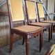 Set of 6 Empire dining chairs – Mahogany, gilded bronze (ombp)