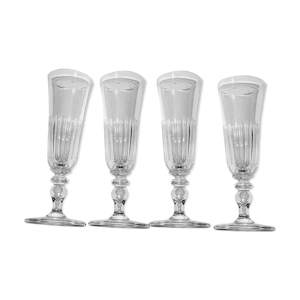 Lot de 4 flutes à champagne