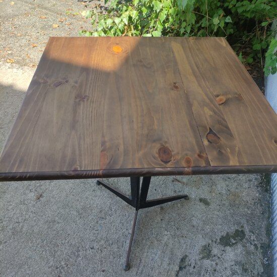 Square bistro table