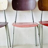 Chaises d'école Bistro, lot de 4