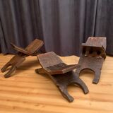 A set of three stools  designed by Don S. Shoemaker, Señal SA, Mexico, 1960s