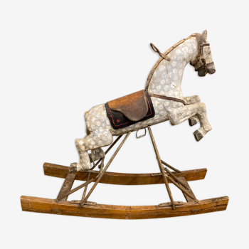 Wooden rocking horse 1900