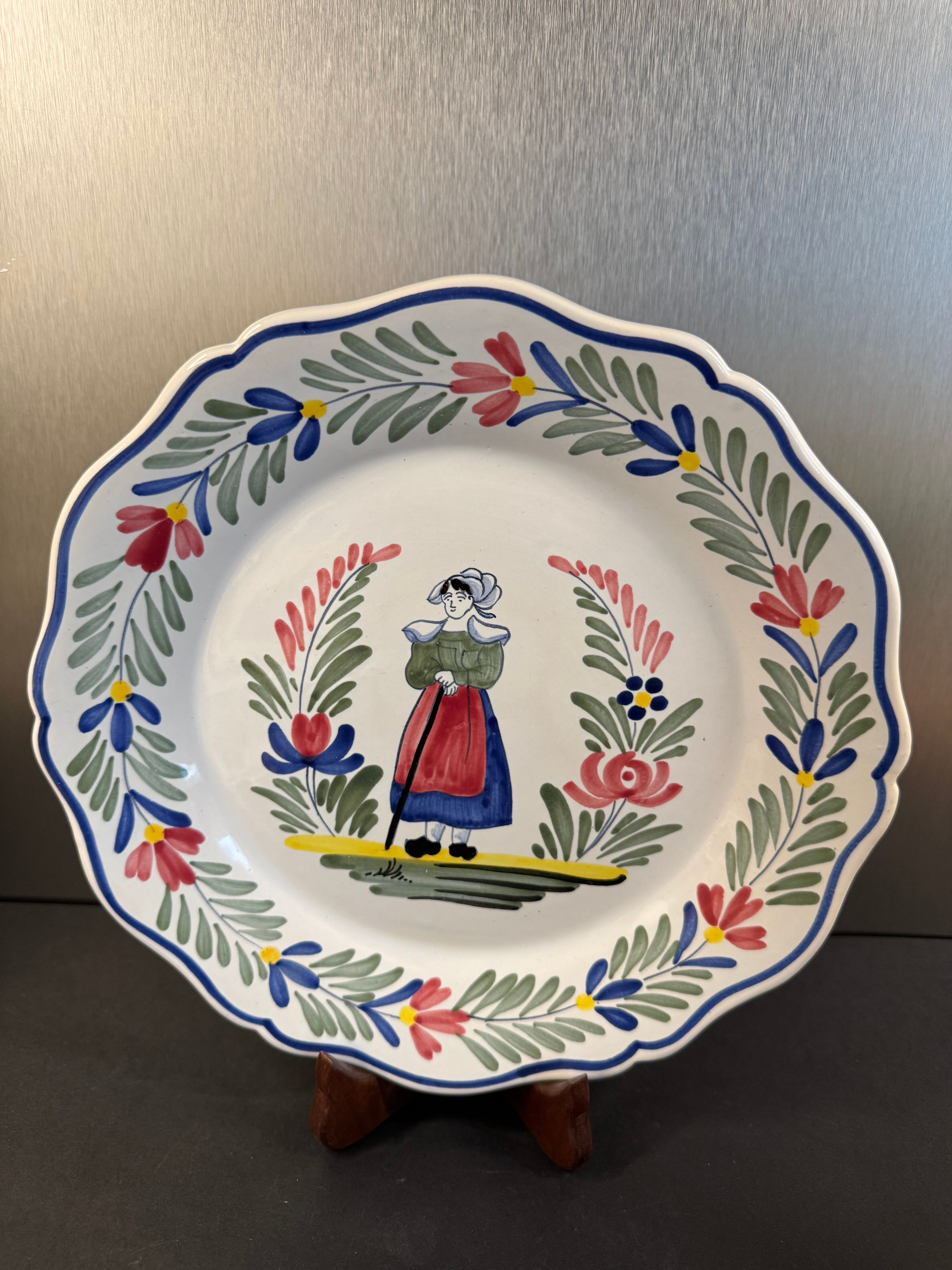 Quimper decorative plate