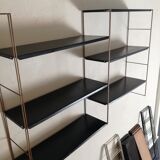 Gold and black String shelf