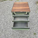 Workshop trolley with one metal drawer