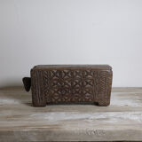 Old wooden spice box