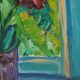 Oil on canvas "Fönster", Knut Lindström 1973