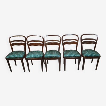 Renovated art deco dining chairs. Set of 5 pcs