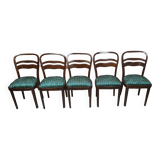 Renovated art deco dining chairs. Set of 5 pcs