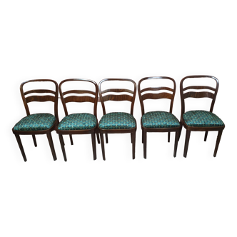 Renovated art deco dining chairs. Set of 5 pcs