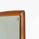 Miroir mural du milieu du siècle par Ølholm Møbelfabrik