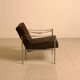 "SZ38" armchair in brown velvet by Martin Visser and Dick van der Net for