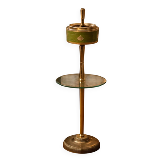 Vintage brass floor ashtray