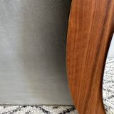 Miroir mural du milieu du siècle, miroir ovale, design scandinave