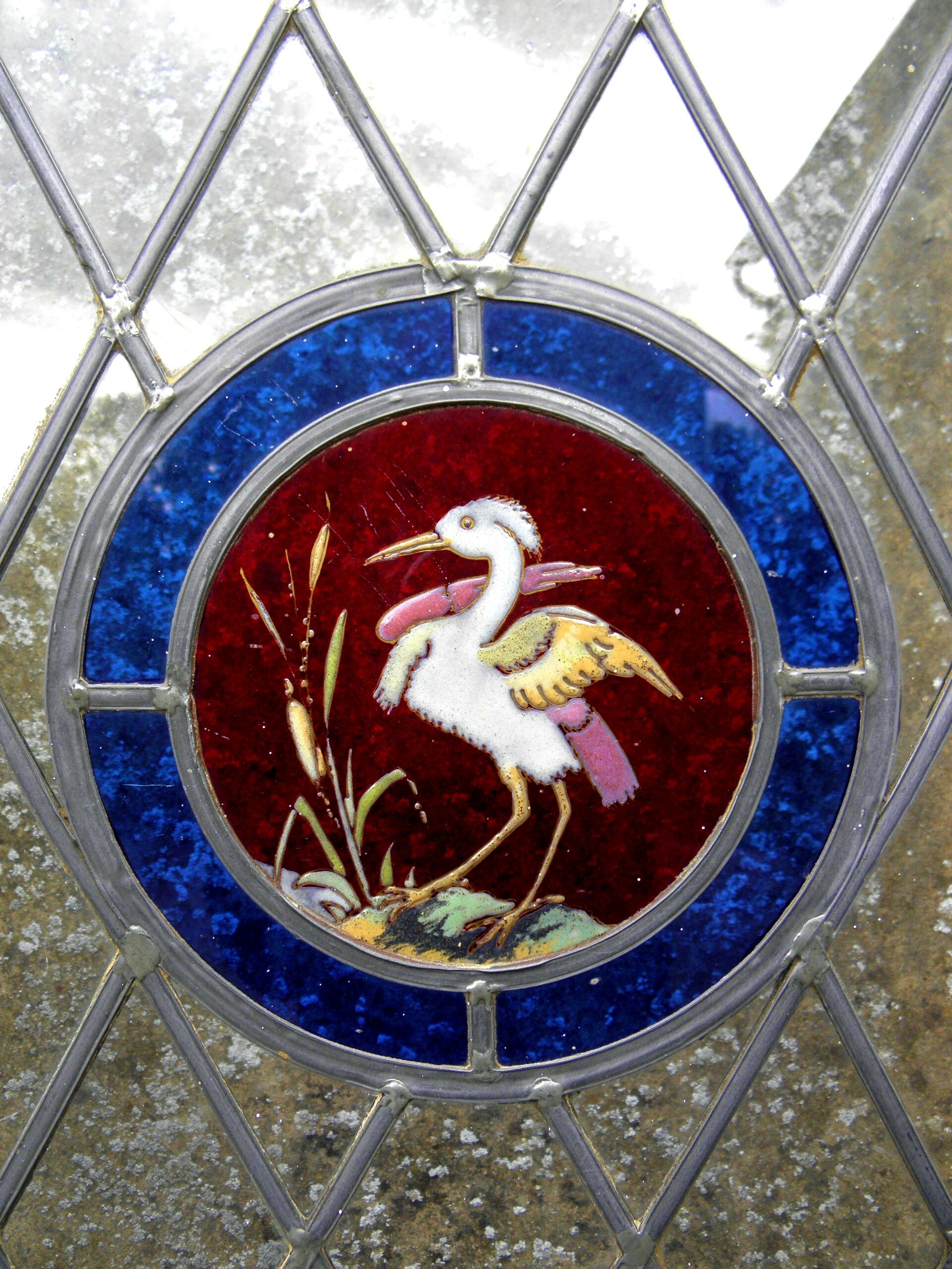 Ensemble de portes et fenêtres à vitraux