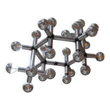 Mid Century Robert Haussmann Atomic Suspension Lamp, Sculptural Lamp 1969